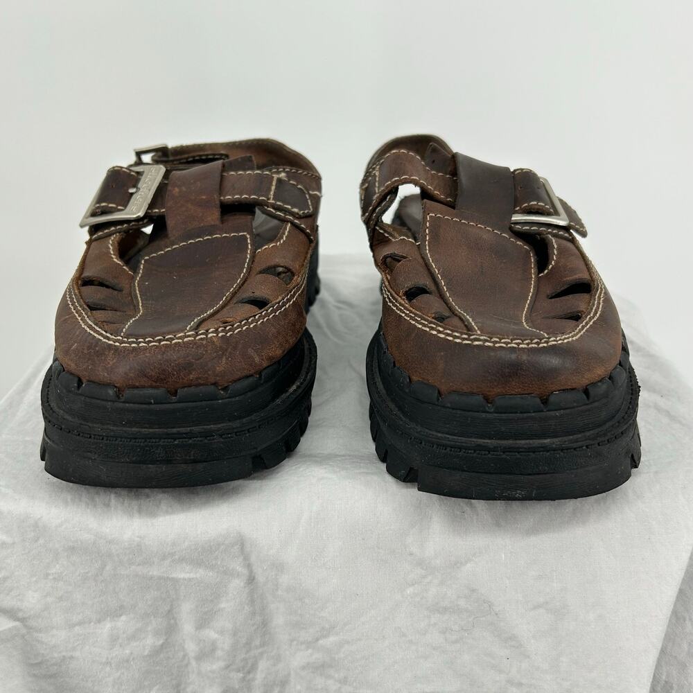 VTG 90s y2k Women's Skechers Buckle Chunky Platform Jammers Fisherman Sandals 9M - Picture 2 of 10